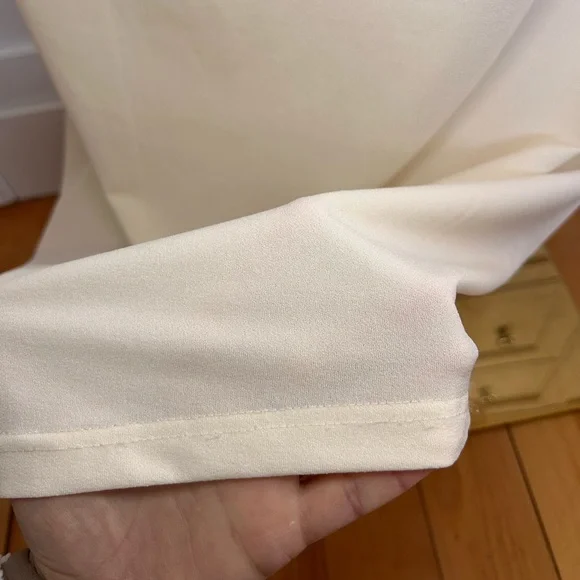 MESHKI Amorette Lace Trim Maxi Dress in Bone Size Medium - Picture 13 of 16